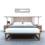 Mới Trung Quốc phong cách giường gỗ rắn B & B đơn giản giường đôi mô hình phòng biệt thự 1,8 m Zen giường khách sạn nội thất tùy chỉnh - Nhà cung cấp đồ nội thất đồ trang trí treo tường phòng khách