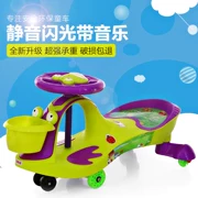 Xe ô tô trẻ em trong nhà cô gái đồ chơi trẻ em xe xoắn bánh xe trượt chân em bé quà tặng sinh nhật