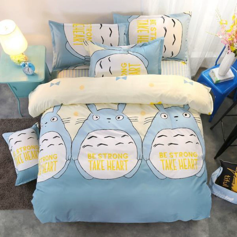 My Neighbor Totoro Panda Bộ đồ giường của trẻ em Bộ ba hoặc bốn mảnh Bông giả - Bộ đồ giường trẻ em