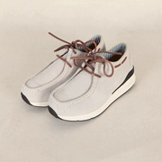 J series mới quầy chính hãng màu xám nhạt cà vạt phẳng màu đơn giản giày đế thấp giày nam 13809