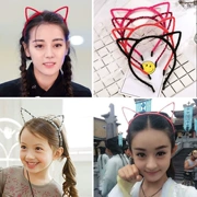 Trẻ em Hàn Quốc cô gái dễ thương công chúa tóc phụ kiện tai mèo cô gái đơn giản headband headband mũ ngọt ngào