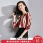 [Giá giải phóng mặt bằng] Áo sơ mi sọc nữ Ximan nữ mùa thu mới phiên bản áo sơ mi voan Hàn Quốc mẫu áo sơ mi lụa nữ đẹp