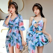 Đồ bơi nữ đồ bơi ba mảnh váy đi biển cho bạn gái áo ngực quần bikini dưới nước bụng nữ đơn giản - Bikinis