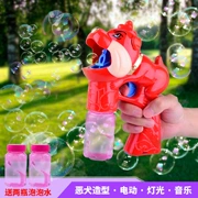 Phim hoạt hình trẻ em thổi bong bóng đồ chơi âm thanh và âm nhạc nhẹ súng điện bong bóng tự động máy bong bóng để lan truyền nguồn - Đồ chơi nhạc cụ cho trẻ em