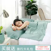 Sống khách sạn bẩn túi ngủ 60 cống vải satin chống bẩn Tấm đơn du lịch đôi di động bông chăn - Túi ngủ