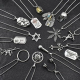 Ожерелье подходит для мужчин и женщин, украшение в стиле хип-хоп, подвеска для школьников, толстовка, аксессуар, свитер