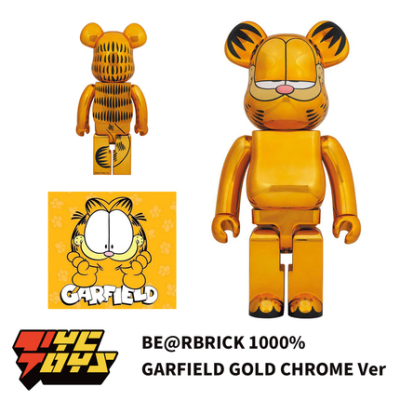 taobao agent [TyCtoys] Spot BE@RBrick Electroplating Garfield Blocks Bear