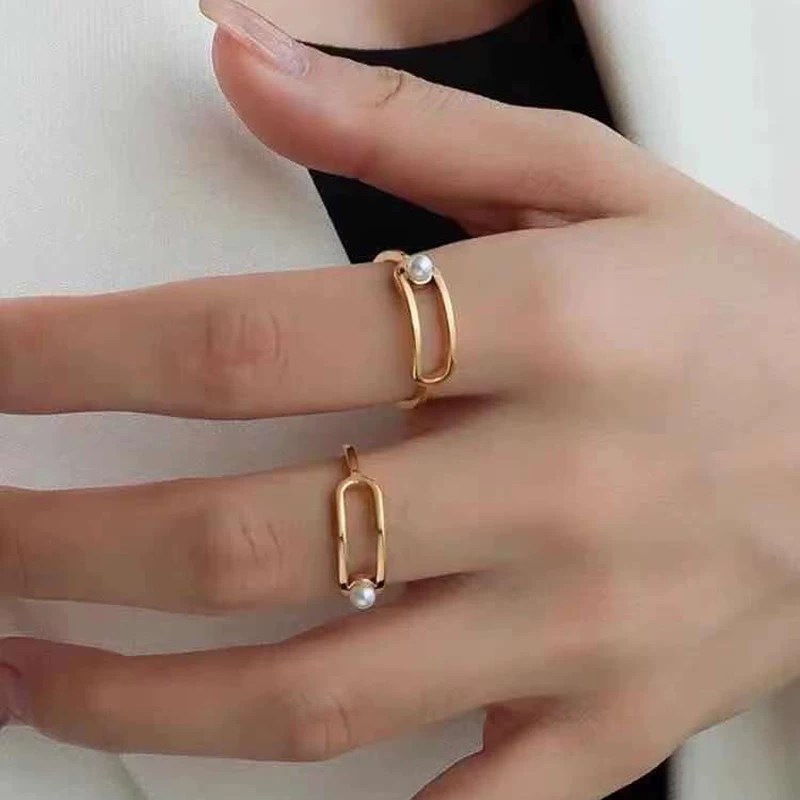 Аксессуары жемчуг, кольцо, золотые круглые бусины, DIY, образец серебра 925, 4-5мм
