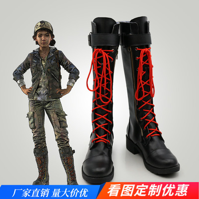 taobao agent Walking dead COSPLAY shoes game cos shoes to draw