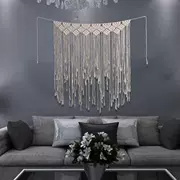 tấm thảm Bohemian trang trí treo tường cưới nhà dệt bằng tay tua rèm bông tấm thảm - Tapestry