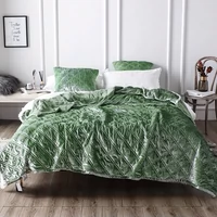 Khăn trải giường bằng vải nhung màu đỏ có giá trị đơn giản là giặt bông thân thiện với da mùa thu và mùa đông đôi ghế sofa chăn đa năng trải giường - Trải giường khăn trải giường