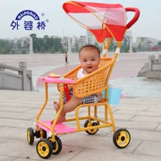 Hàn Quốc sẽ là xe đẩy mây tre cho bé bốn bánh xe đẩy bé bb xe đẩy mây nhẹ - Xe đẩy / Đi bộ