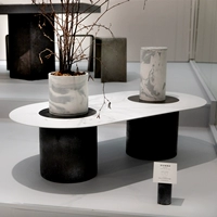 Скандинавский минималистичный дизайнерский мраморный кофейный журнальный столик