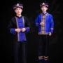 Trang phục khiêu vũ mới Vân Nam Miao nam Quảng Tây biểu diễn quần áo nam giới Quý Châu trang phục biểu diễn thiểu số trang phục dân tộc tày