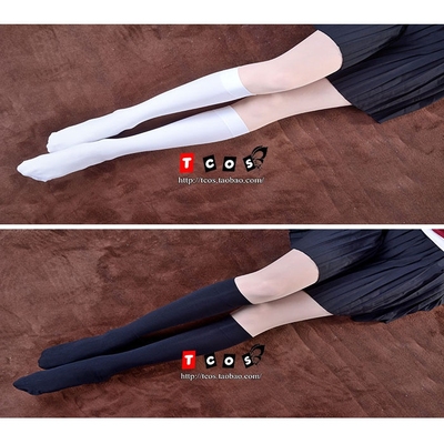 taobao agent Black white velvet swan, universal socks, cosplay