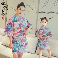 Хлопковое японское милое детское кимоно, 100% хлопок, в корейском стиле, семейный стиль