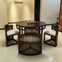 Bàn ghế trà Trung Quốc mới kết hợp bàn cà phê gỗ sồi Trung Quốc hiện đại bàn đàm phán bàn tròn mẫu bàn nội thất phòng tùy chỉnh - Nhà cung cấp đồ nội thất móc treo đồ trang trí