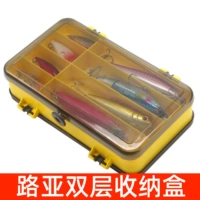 Двухэтажное портативное универсальное снаряжение для рыбалки, двусторонная коробка для хранения