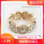 99 carat Thời trang châu Âu và Mỹ sáng bóng thương hiệu vòng đeo tay nhân tạo pha lê vàng thương hiệu nữ (OX) vòng dâu tằm cho bé