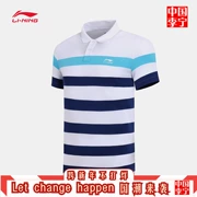 Áo thun nam tay ngắn Li Ning 2018 loạt thời trang thể thao mới thể thao quần áo thể thao hè APLN147