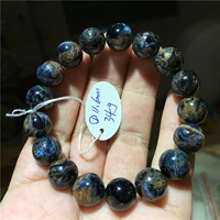 Blue Peter Stone Bracelet One Piece Hình ảnh Nữ Đàn ông tự nhiên Peter Stone Crystal Bracelet Beautiful Deep Blue 824 Cập nhật - Vòng đeo tay Clasp vòng tay phong thủy neja