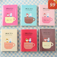 Мультяшные канцтовары, чай с молоком, ноутбук, блокнот, книга, Южная Корея