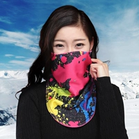 Лыжная уличная маска, удерживающий тепло треугольный шарф, увеличенная толщина