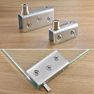 cửa bản lề sàn 1 cánh Kẹp trên và dưới bằng thép không gỉ, trục cửa kính, bản lề cửa tủ, tủ trưng bày, bản lề cửa bản lề không có lỗ được tôi luyện không khung bản lề vvp phụ kiện cửa kính cường lực vvp