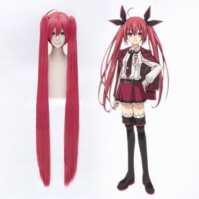 taobao agent 艾丽丝 Date·A·Live Dating Battle Wuhe Kotori cherry red split double ponytail cos wig