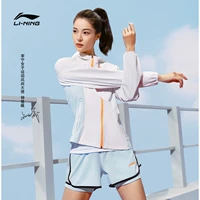 Zhong Chuxi Li Ning nữ mùa hè 2023 quần áo chống nắng mới áo gió chạy bộ áo khoác nữ AFDT182 mẫu áo khoác nữ đẹp 2021