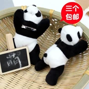 Panda sáng tạo dễ thương gấu trúc trâm cài dễ thương trên cơ thể của bạn, búp bê stereo gấu trúc nhỏ - Trâm cài