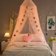 Giường sợi giường phòng ngủ lưới màu đỏ trang trí công chúa cát châu Âu tài khoản cô gái vương miện muỗi lưới công chúa gió cô gái trái tim - Bed Skirts & Valances