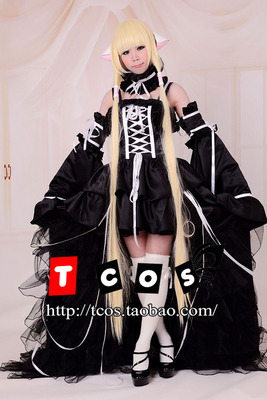 taobao agent Tcos chobits Humanoid computer Angel Heart Cos black dress cosplay clothing female cosply