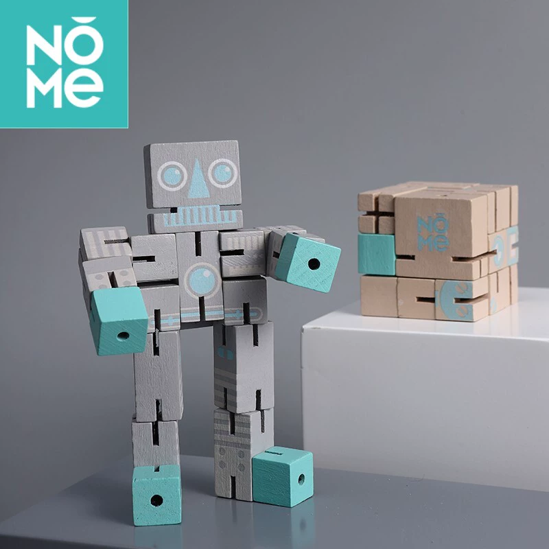 Nome nhà chính thức robot khối trẻ em học sinh giải nén giáo dục người mới bắt đầu đồ chơi trơn khối - Đồ chơi IQ