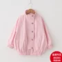 Yangmei nhà 2019 mùa thu quần áo trẻ em mới bé dơi tay áo rộng dây kéo áo sơ mi trẻ em - Áo khoác áo phao bé trai