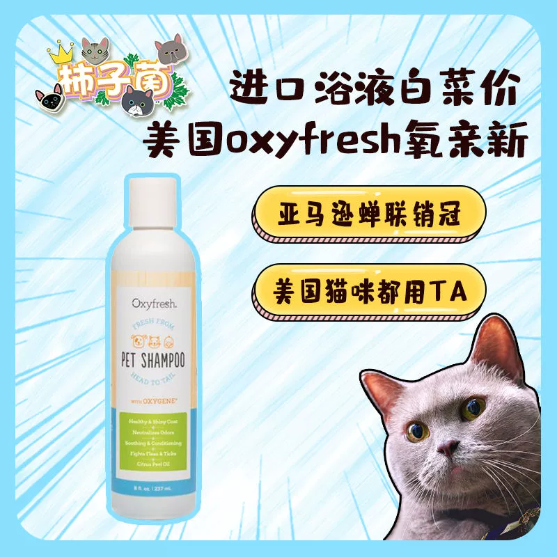 [Persimmons] Chất lỏng tắm tốt không giữ được mùi thơm Oxyfresh oxy pro-new pet mèo và dầu gội cho chó - Cat / Dog Beauty & Cleaning Supplies