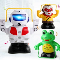 Умная электрическая скакалка, легкий музыкальный автоматический робот, детская интеллектуальная игрушка, лягушка