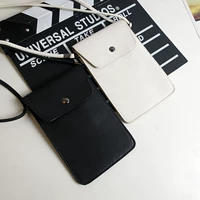 Phiên bản tiếng Hàn của chiếc túi điện thoại bằng da mờ đơn giản retro vai nữ túi Messenger mini túi màn hình lớn ví điện thoại di động - Túi điện thoại túi đeo chéo nữ đi chơi