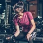 Thư mới tập thể dục Áo thun nữ chạy bộ ngắn tay nhanh khô quần thể thao bấc quần áo yoga nửa tay của phụ nữ áo thun gym nam