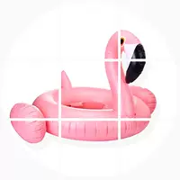 Van Dean 2019 dễ thương cho trẻ em vòng bơi bơm hơi Vòng bơi Flamingo Vòng đệm phao nổi mới - Cao su nổi phao em bé