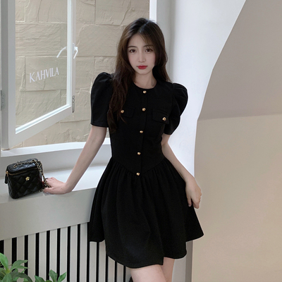 taobao agent Summer elite sophisticated dress, mini-skirt, plus size, Chanel style, A-line