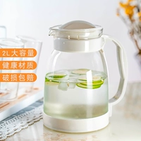 Высокотемпературный устойчивый к стеклянему чайнику расцветает контейнер с водой Прозрачный холодный чай