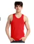 Năm con dê lớn màu đỏ cotton nam vest cotton bó sát Áo len mỏng chạm đáy vest nam - Áo vest áo lót học sinh