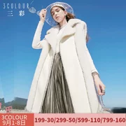 Áo ba lỗ 2018 mùa đông mới 3 màu cho phụ nữ vest dài tay áo len lông cho nữ - Faux Fur