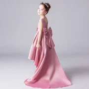 Moderator Children váy dạ hội cô gái nhỏ mô hình sàn catwalk showtail trang phục hoa cô gái váy cưới đêm - Váy trẻ em