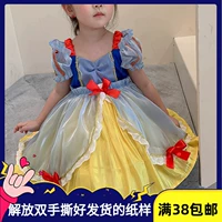 Классическое милое платье с коротким рукавом для принцессы, наряд маленькой принцессы, юбка, поделки из бумаги, стиль Лолита