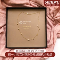 Южнокорейский товар, гибкий цирконий, ожерелье, универсальная цепочка до ключиц, серебро 925 пробы