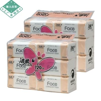 Jierou Paper Face Face Face Baihua аромат 6 упаковка 12 упаковка 3 -слоя 120 Накачан