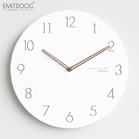 Emitdoog12 дюйма Nordic Watch Living Room Современная простая креативная спальня для спальни, мебель европейская стиль висящие часы молчание