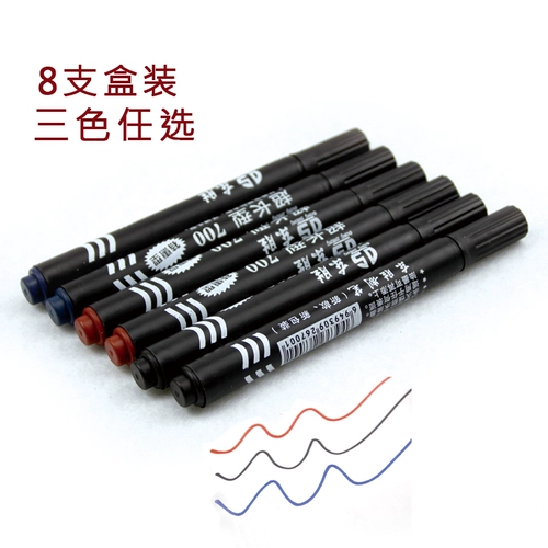Super 700 типов маслянистой маркерной ручки, черная, красная, синяя толстая, большая голова, круглая головка, сдача с помощью специальной маркерной ручки доставки.